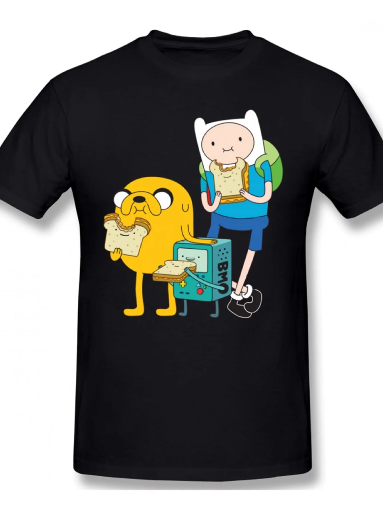 

Adventure Time Graphic Printing Summer Autumn Winter Cotton Men's and Women's T-Shirts Short Sleeves Luxury Outdoor Sports Brand
