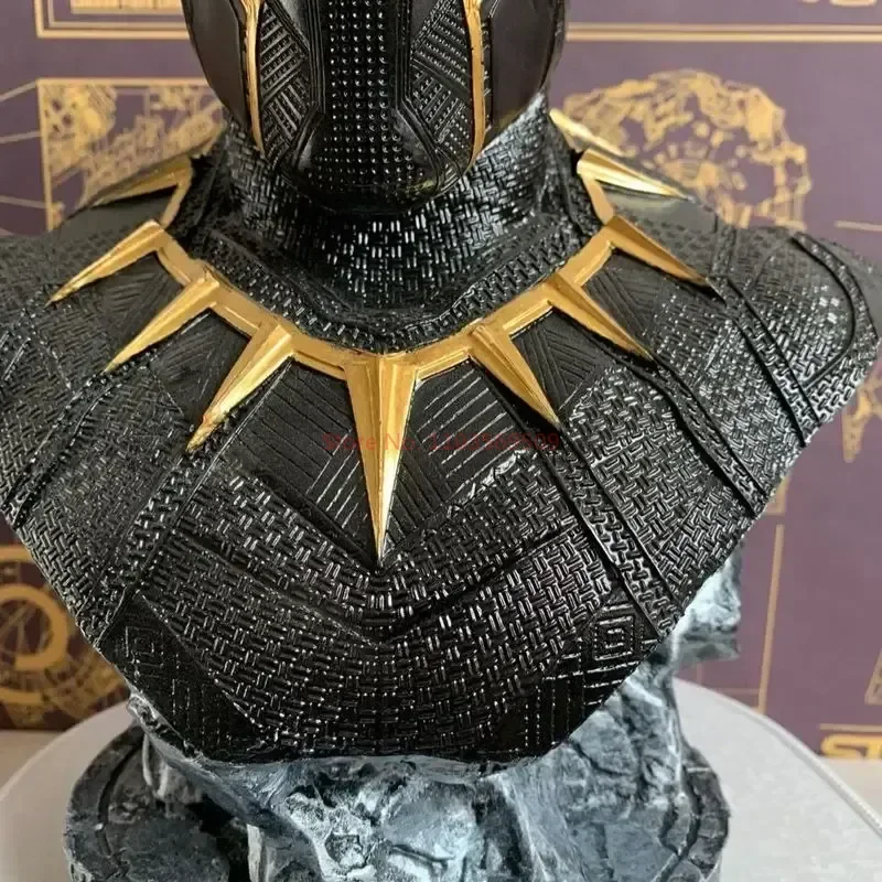 Marvel Pantera Negra Anime Resina Busto, Periférico Modelo Garagem Kit, Home Office Coleção Ornamento, Estatueta Estátua, 18 cm, 35cm