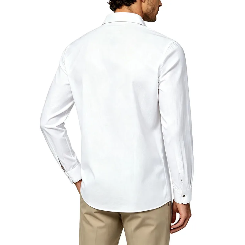 Camisa Casual Masculina de Manga Longa 2026 Nova com Bolso Duplo no Peito, Botões, Linho Macio e Solto, Confortável para o Dia a Dia, Trabalho, Rua e Uso ao Ar Livre