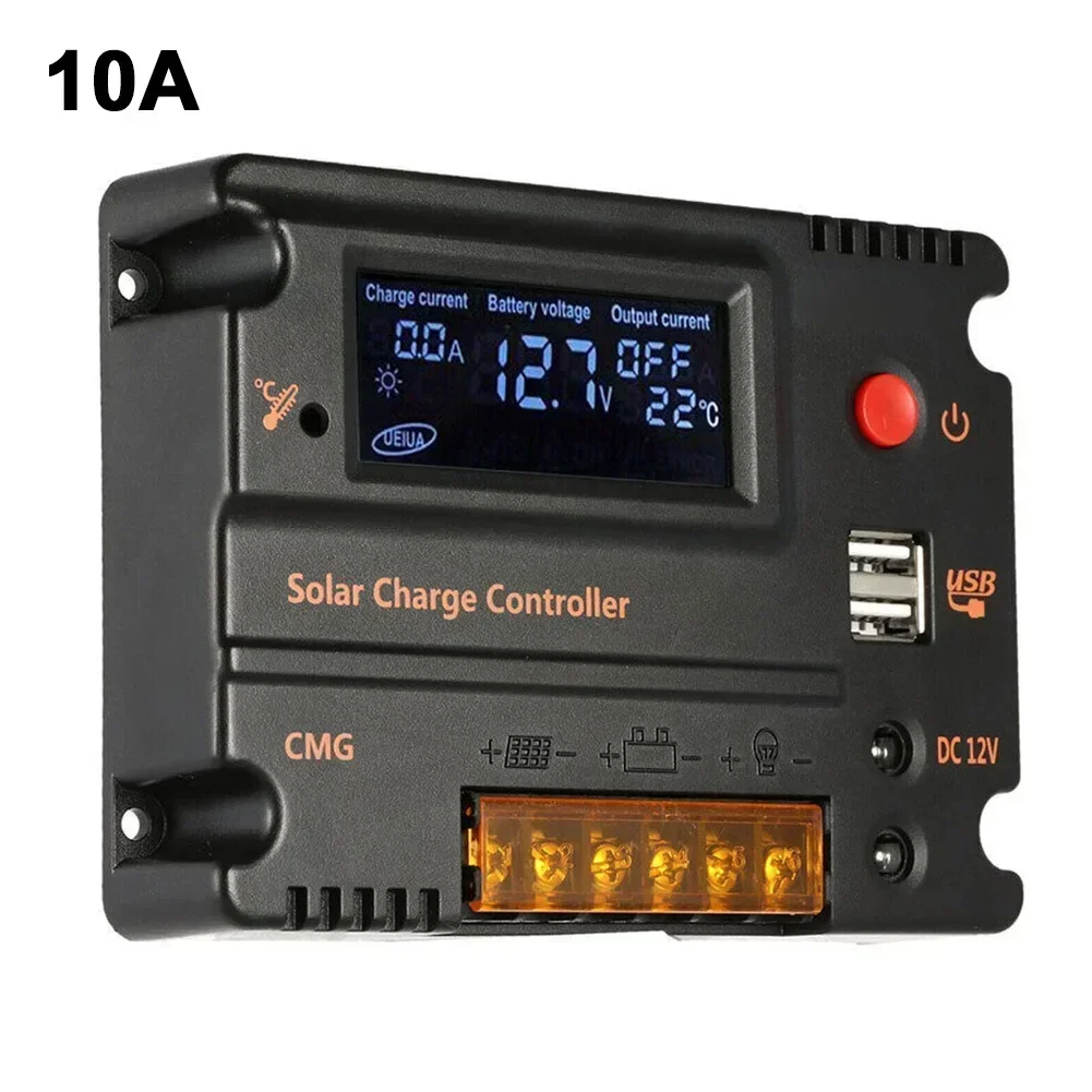 Battery Regulator Solar Panel Easy To Operate Emperature Compensation Energy-saving Backplane Intelligent Control LCD Display