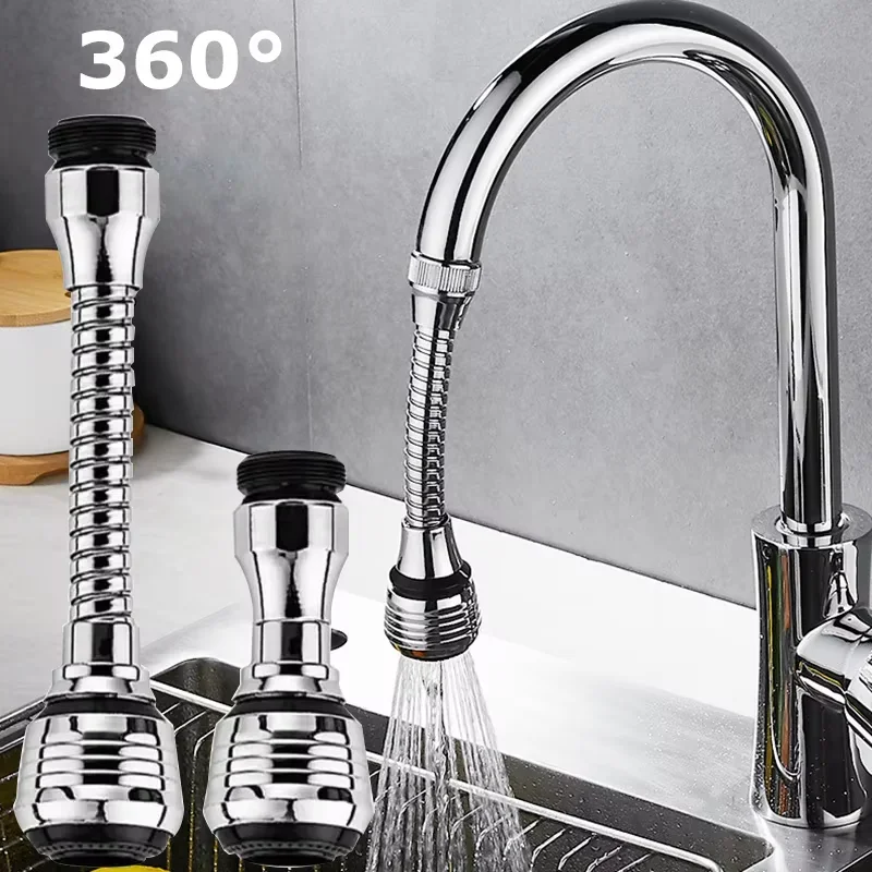 

360 ° adjustment kitchen faucet extender dual mode water-saving pressurized faucet extender filter spray bathroom kitchen gadge