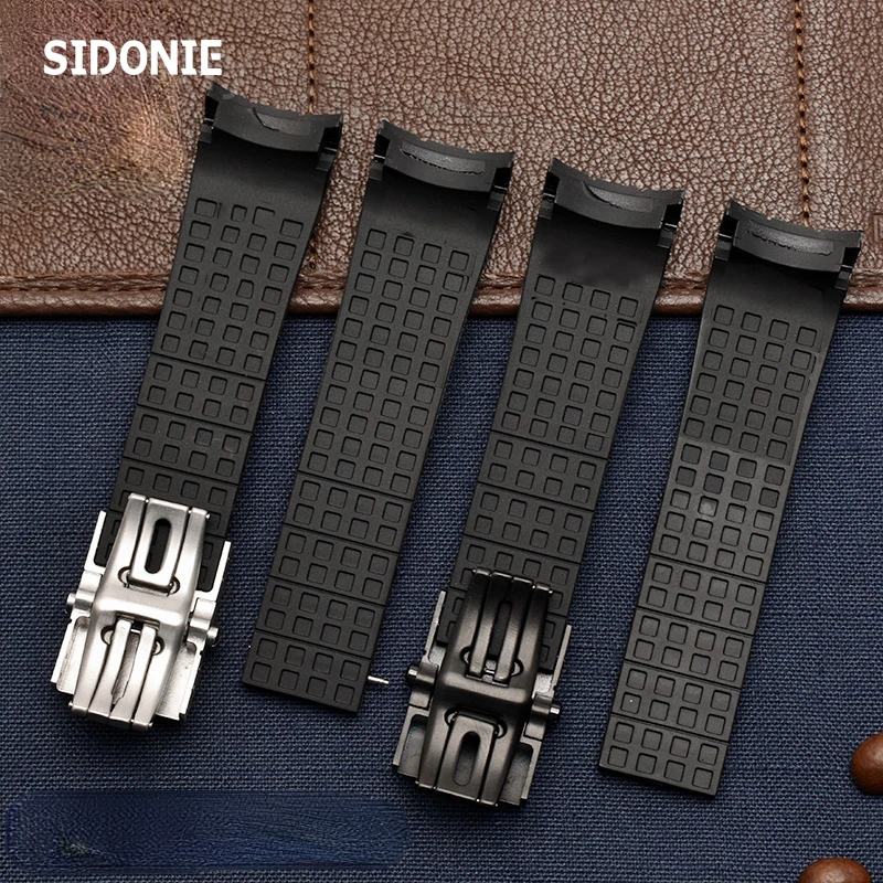 Silicone Watch Strap for Citizen City Air Eagle Jy8035-04e 8030 Waterproof Sweat-Proof Rubber Male Silicone Parts 23mm