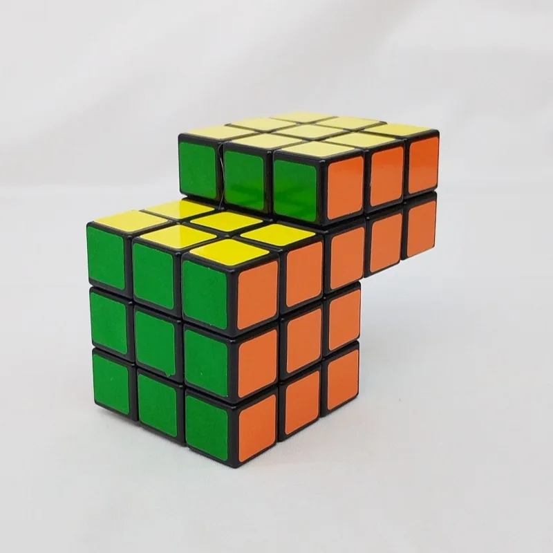 Conjoint Cube 3x3 and 2x3x3 Connected Magic Cube 333X233 Restricts Rotation of The Siamese Cube Fidget Toy Educational Gift