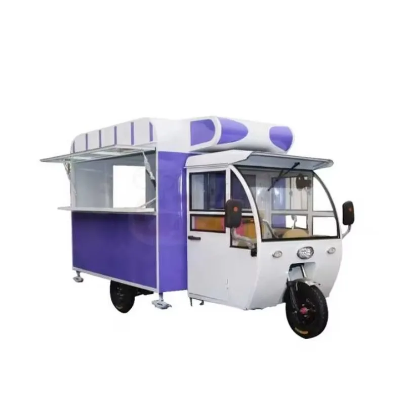 New fashion ice cream electric three-wheeled dining car