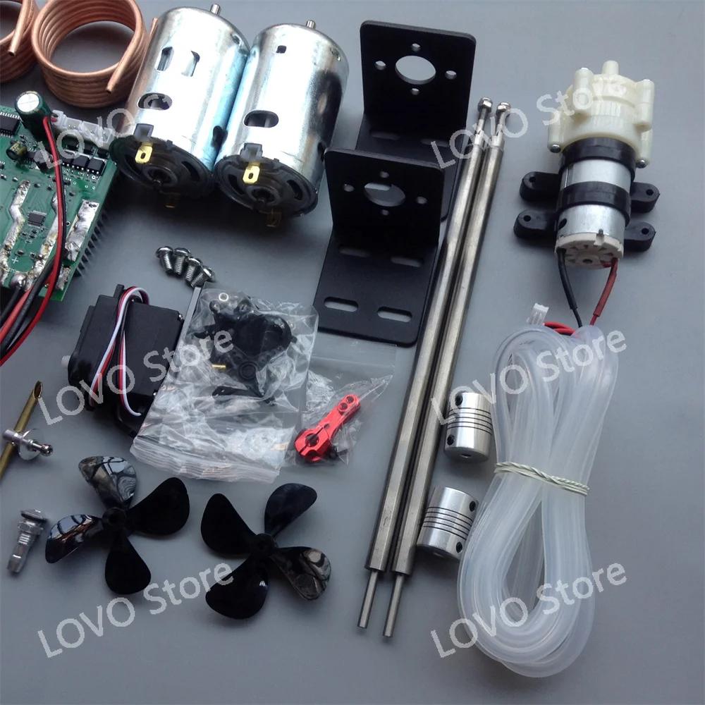 24V 895 Motor Differential Turning Lath Boat Fishing  Tripping Gear 6 Channel Remote Control