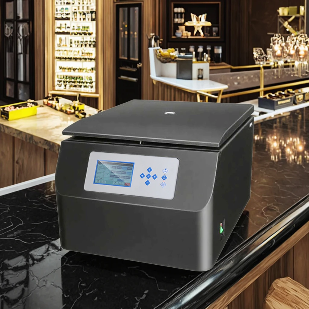 Custom 4x750ml Swing Rotor Cocktail Bar Purification Centrifuge Machine Low Speed Large Capacity Benchtop Centrifuge OEM