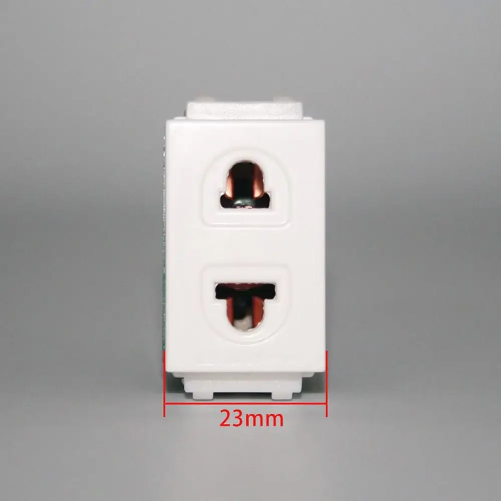 10Pcs New 120 Series Two-hole Round Single Plug 2-Pin Flat Plastic Switch