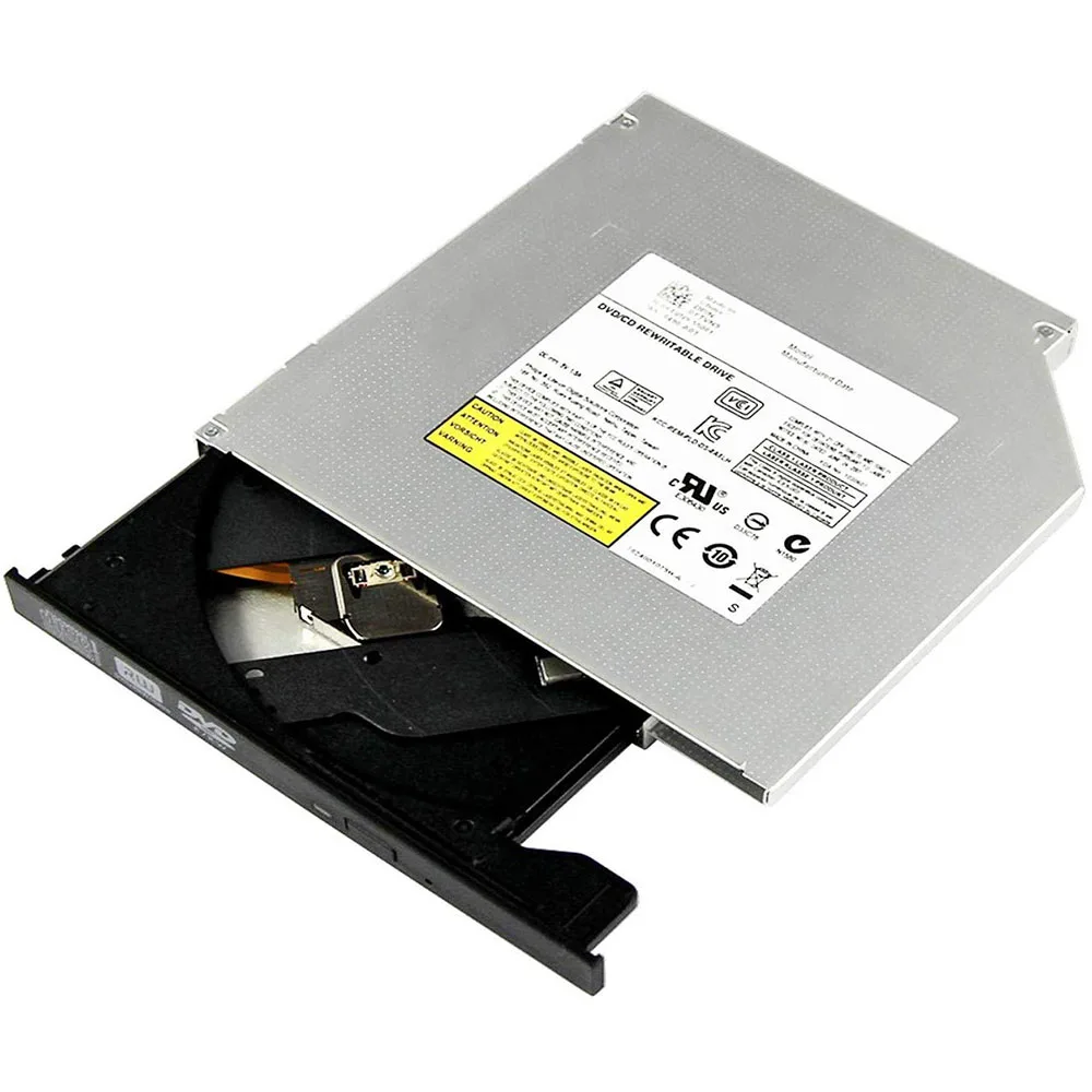 12.7mm SATA Slim Internal DVD RW Optical Drive CD DVD Reader Recorder Burner With Front Panel Replacement For Laptop Notebook