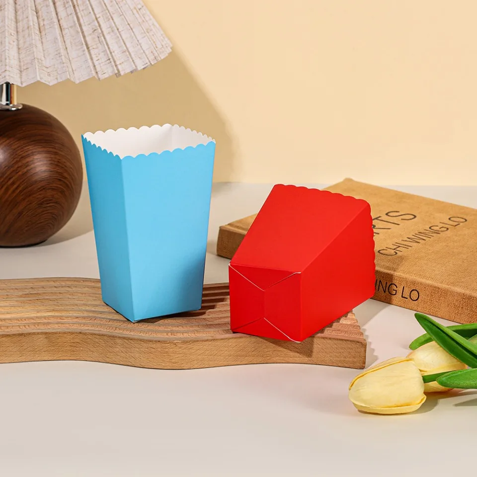 20/50/100 teile/los Popcorn Boxen Einfarbig Thema Party Dekoration für Kinder Alles Gute Zum Geburtstag Weihnachten Hochzeit Party liefert – Detail 3