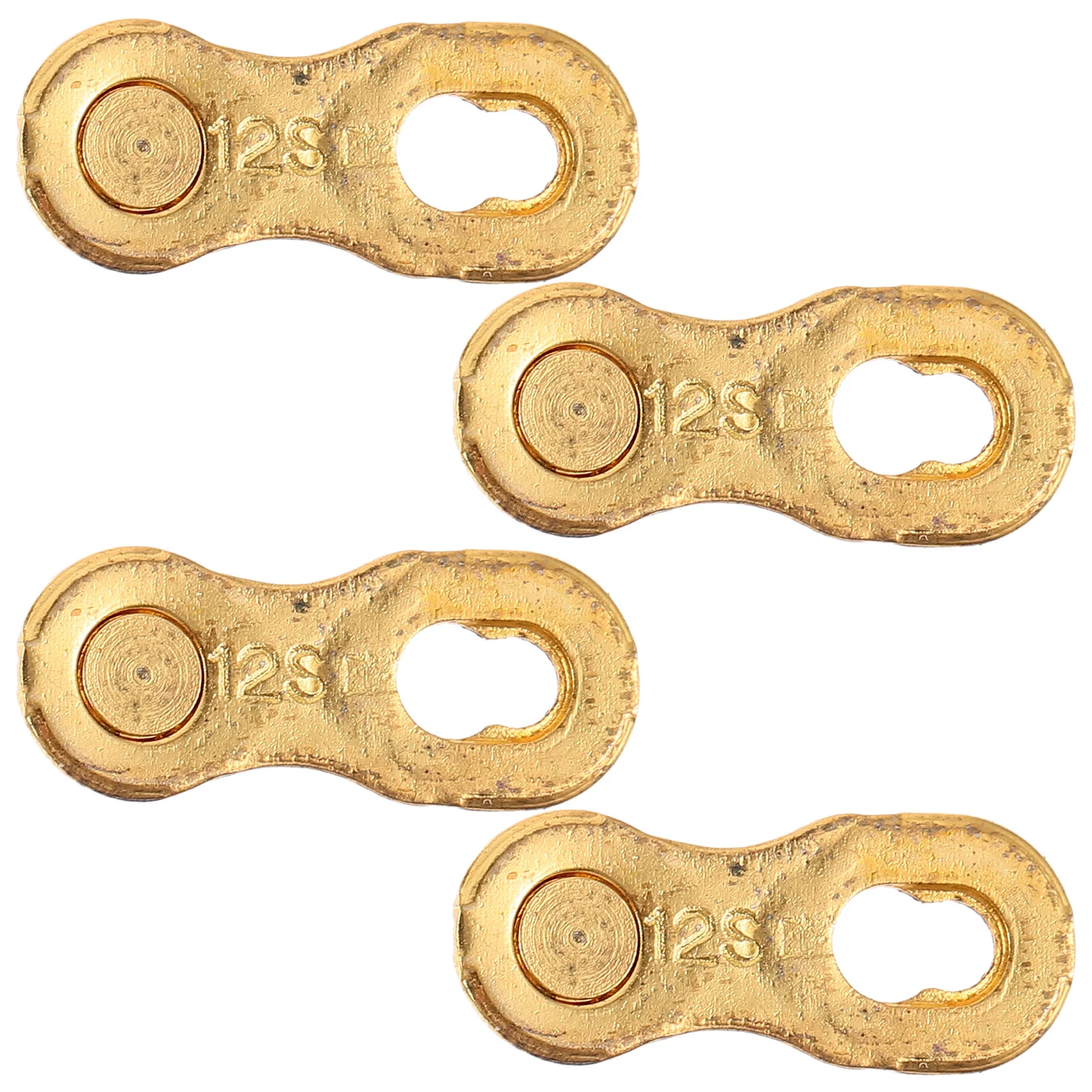 

2 Pairs Bicycle Chain Buckle Bike Connector Bag Cycling Connectors Roller Gold Steel Joints Road