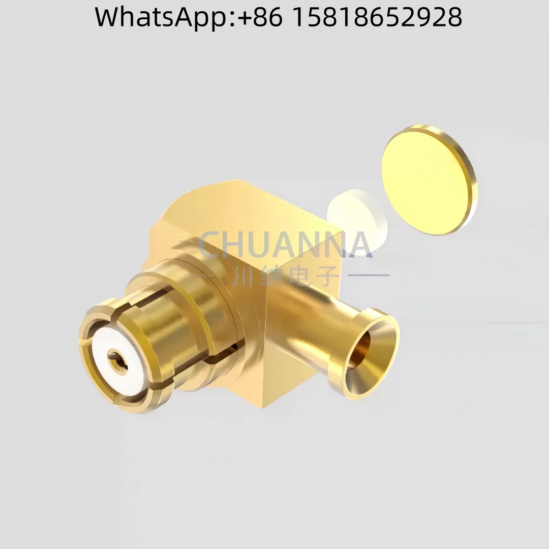 

1pcs SMP-KWB1 ultra-compact connector paired with 047 semi-flex semi-rigid elbow head welded with SFT-50-1 cable RG178 cable