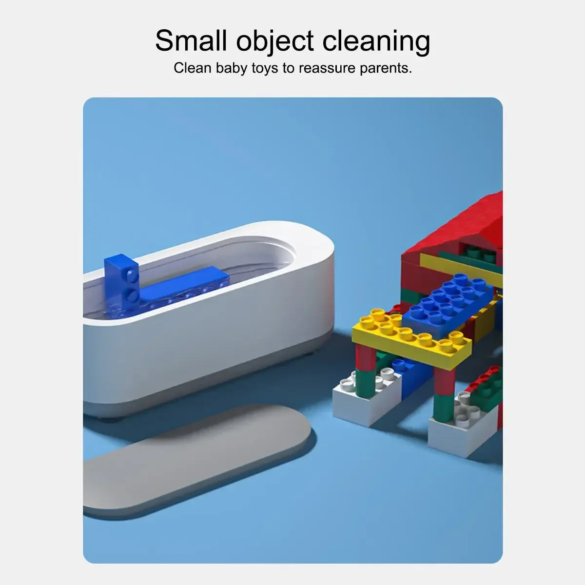 Portable 360Degree Cleaning Professional High Frequency Vibration Jewelry Eyeglasses Watches Cleaner Machine Ultrasonic Cleaner