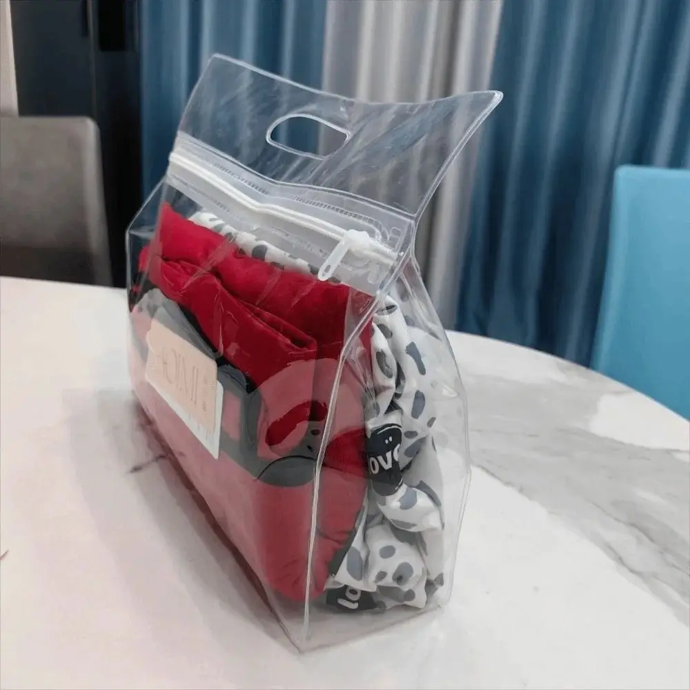 Zipper Design Travel Toiletries Bag Thickened Material Large Capacity Wet Dry Separation Bag Beach Storage Bag