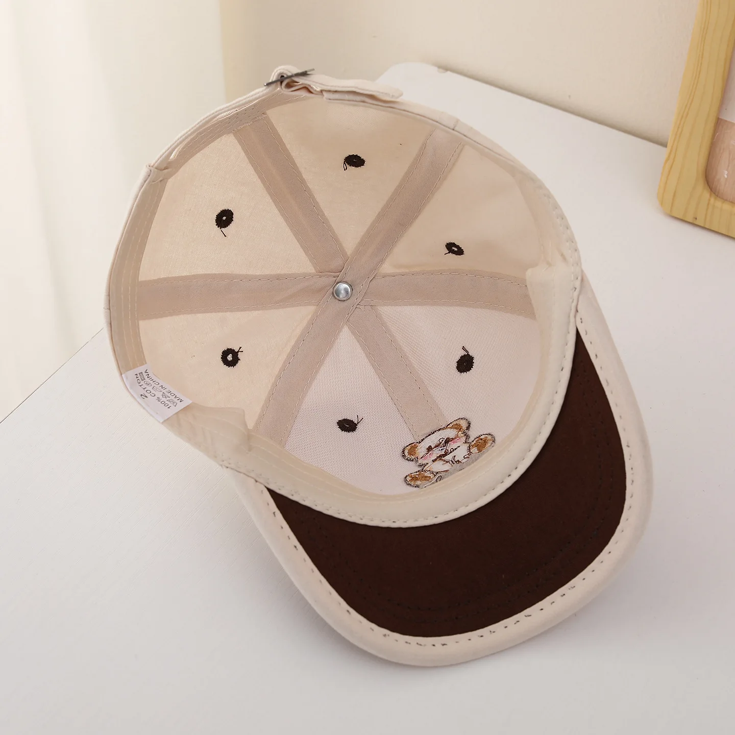 Children Baseball Cap 52cm Kids Cartoon Bear Patch Hat Children Visor Sun Hat Spring Summer Outdoor for Toddler Boys Girls view 6