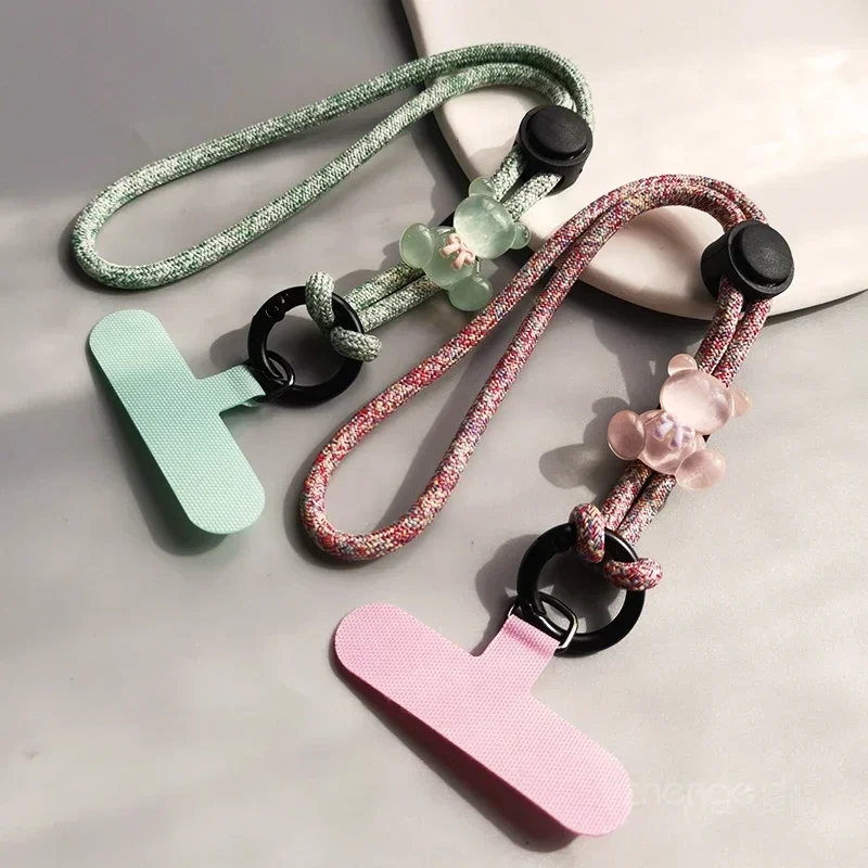 

Mobile Phone Lanyard Short Wrist Strap Style Phone Case Universal Strap Cute Lanyard Key Bears Adjustable Dragon Pattern Lanyard