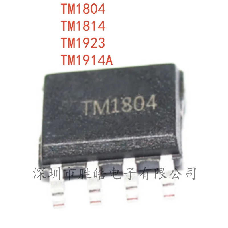 

(10PCS) NEW TM1804 1804 / TM1814 1814 / TM1923 1923 / TM1914A 1914A LED Lighting and Driver SOP-8 Integrated Circuit