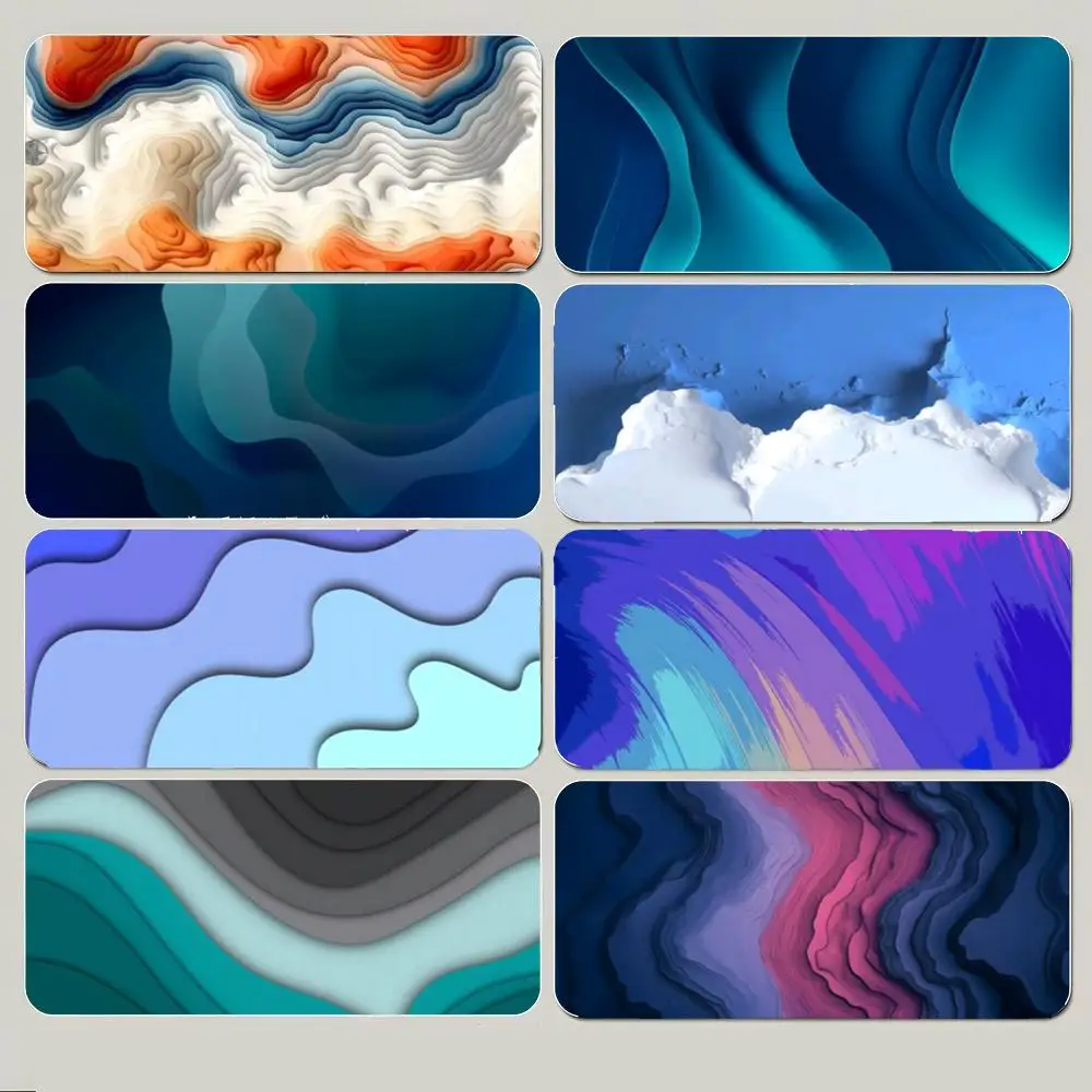 Abstract Art Modern Unique Art Mouse Pad Large Gaming Mousepad with Thick Stitched Edge Non-Slip Desk Mat