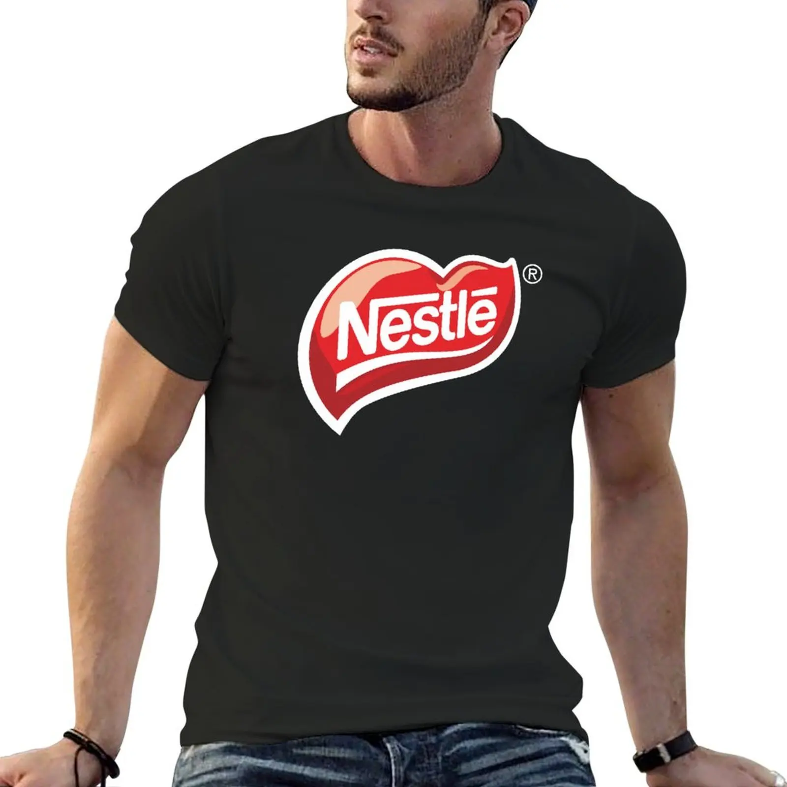 Nestle T-Shirt plain rapper graphic tees custom t shirt oversized t shirt t shirts for men cotton