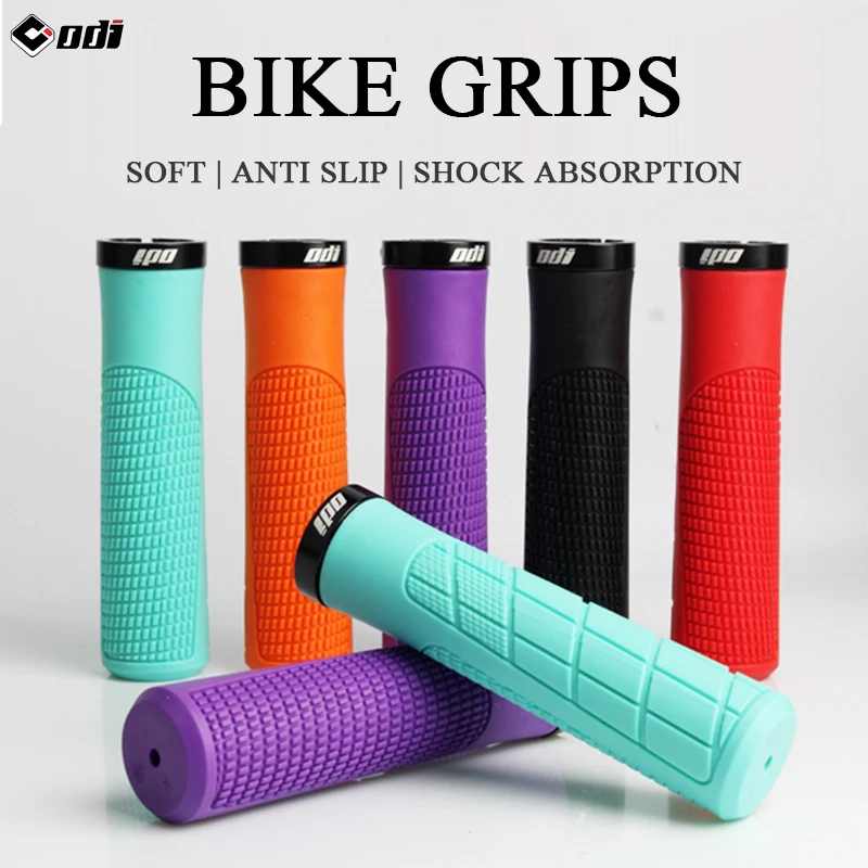 ODI MTB Grips Lock on Bicycle Handlebar Grips Soft Rubber Bicycle Handle Integrated Bike Grip Cover Bike Cuffs Accessories