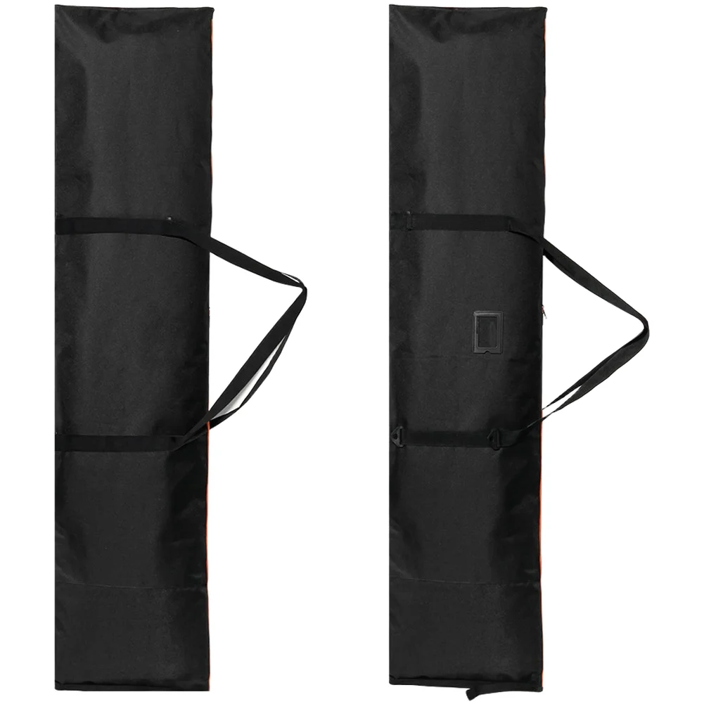 Roll Top Ski Bag for Skis up to 167cm with Customizable Length Buckle Strap 600D PVC Material Compact Travel Ski Storage
