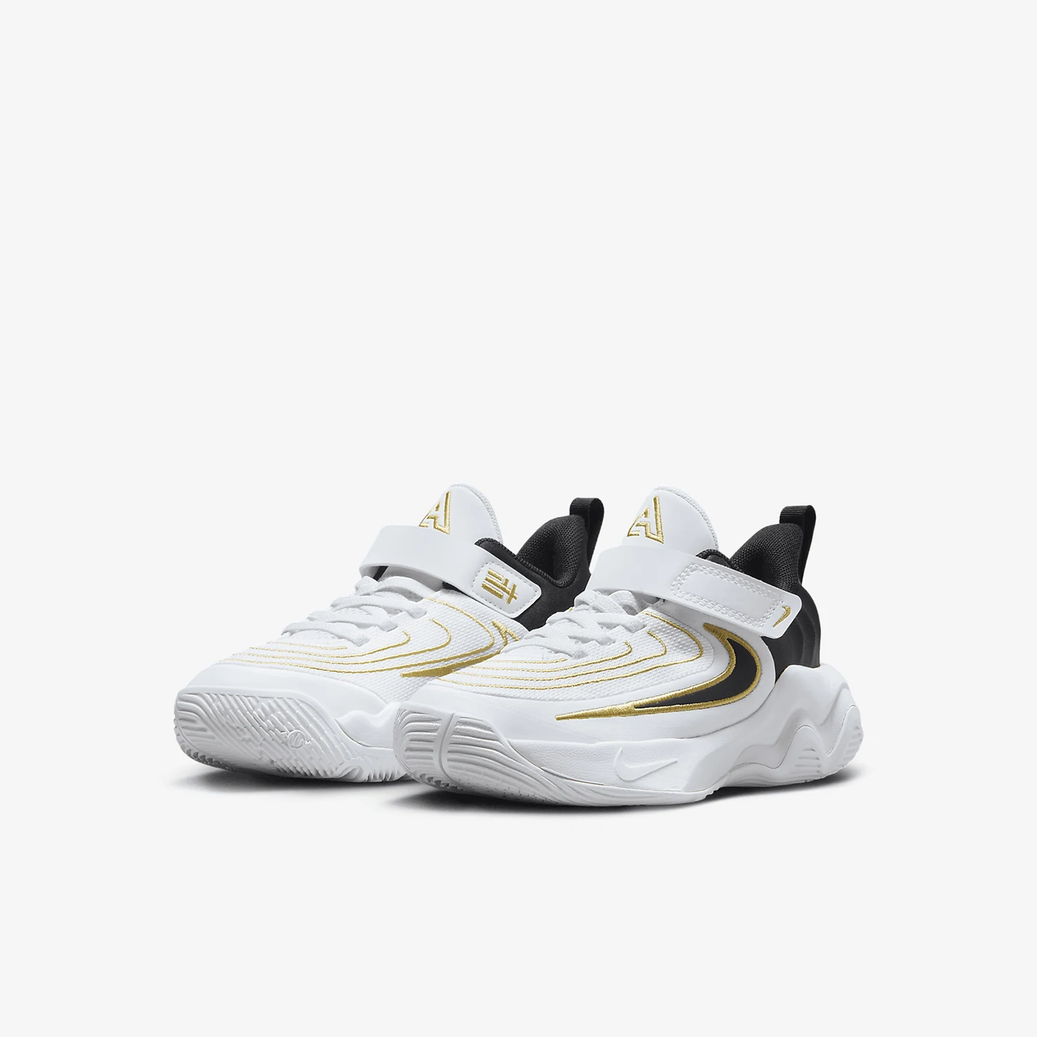 

Оригинальные новые детские баскетбольные кроссовки Nike с мягкой подкладкой на липучке FZ6733-100