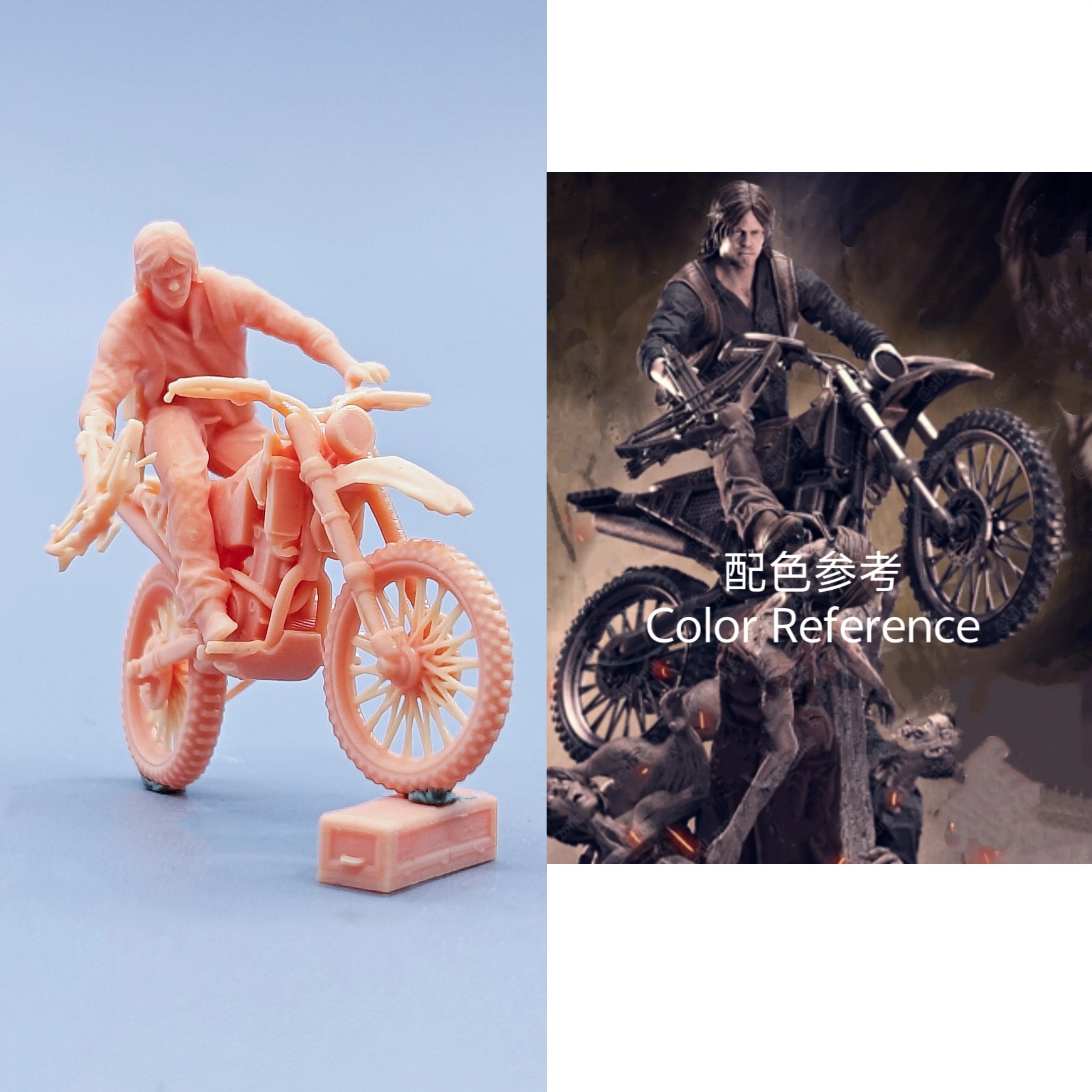 1/64 Figuren Maßstab Modell Harz Escape Männliche Blei Ungefärbte Miniaturen Diorama Handbemalt C409