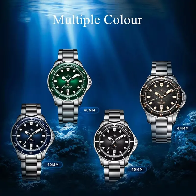 2024 Seagull Ocean Star Wristwatch relogio masculino Men\'s Automatic Mechanical Watch 300m Diving Sapphire Crystal 1213