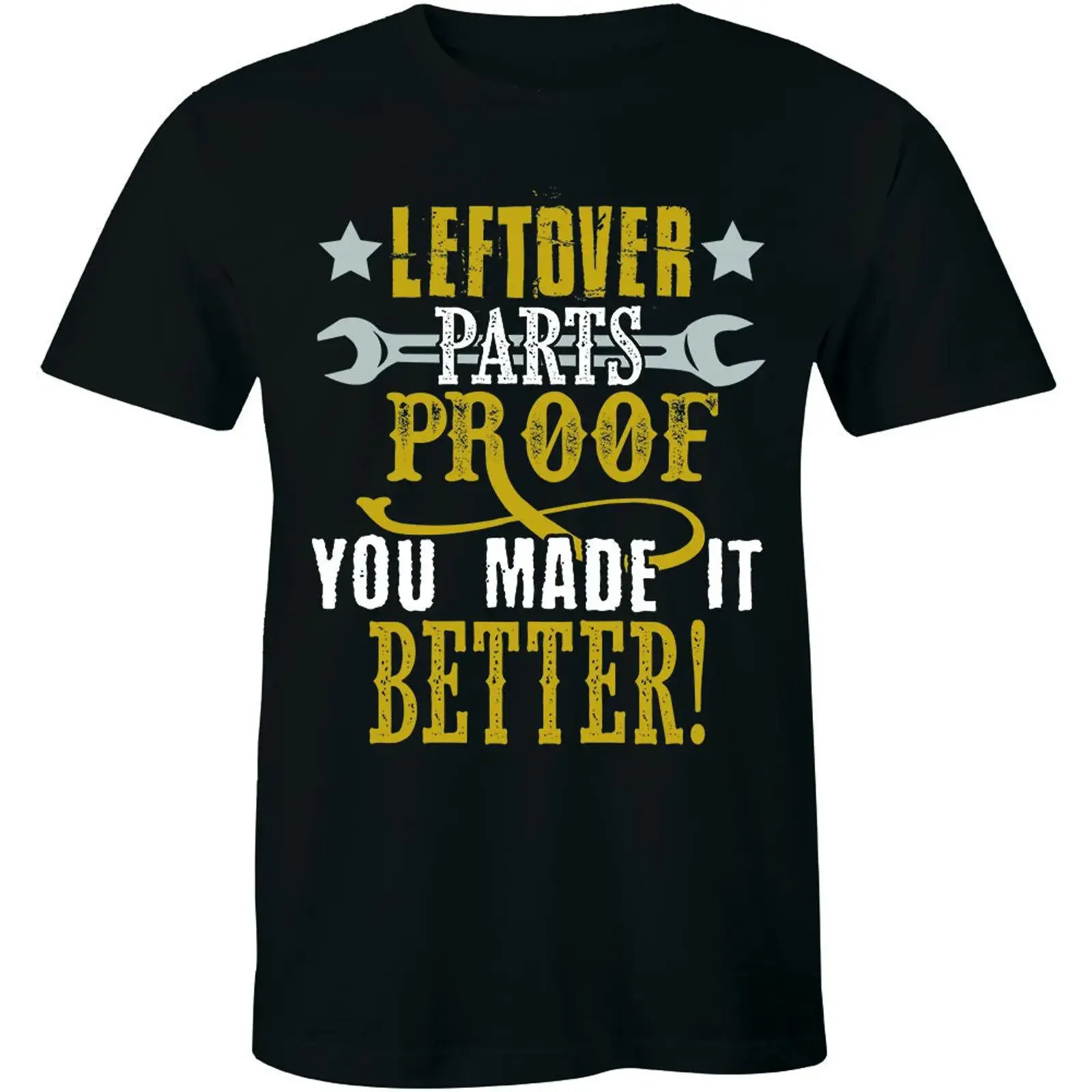 Leftover Parts Mens Funny Car T Shirt Kit Classic Mechanic for Dad vintage Washed graphic homme designer clothes Casual Unisex