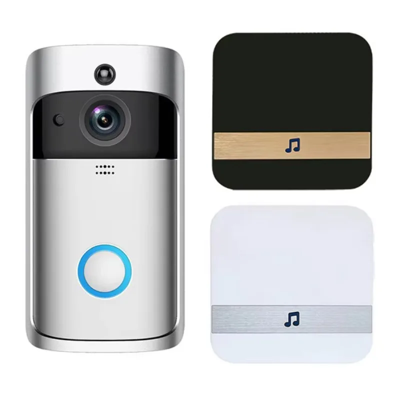 Smart Doorbell Wifi Wireless Call Intercom Door Access Control Bell Ring with Door Eye
