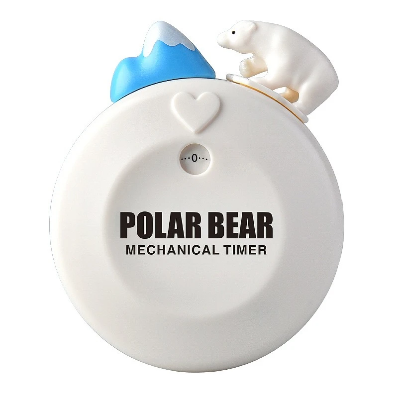 Timer cartoon polar bear cute mechanical refrigerator sticker creative kitchen home learning timer