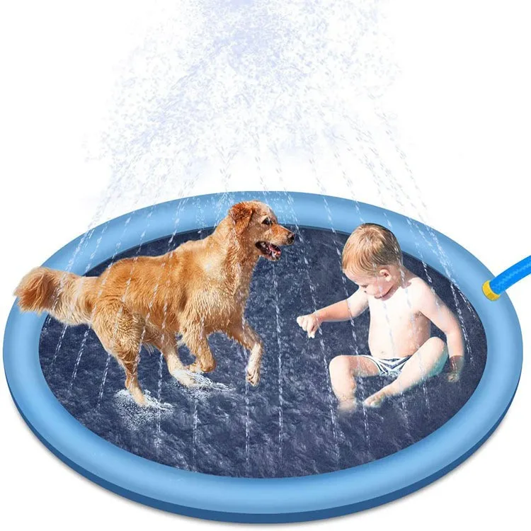 

PVC Foldable Large Puppy Washing Pet Water Toy Portable Dog Summer Swimming portable pet pool dog splash pad