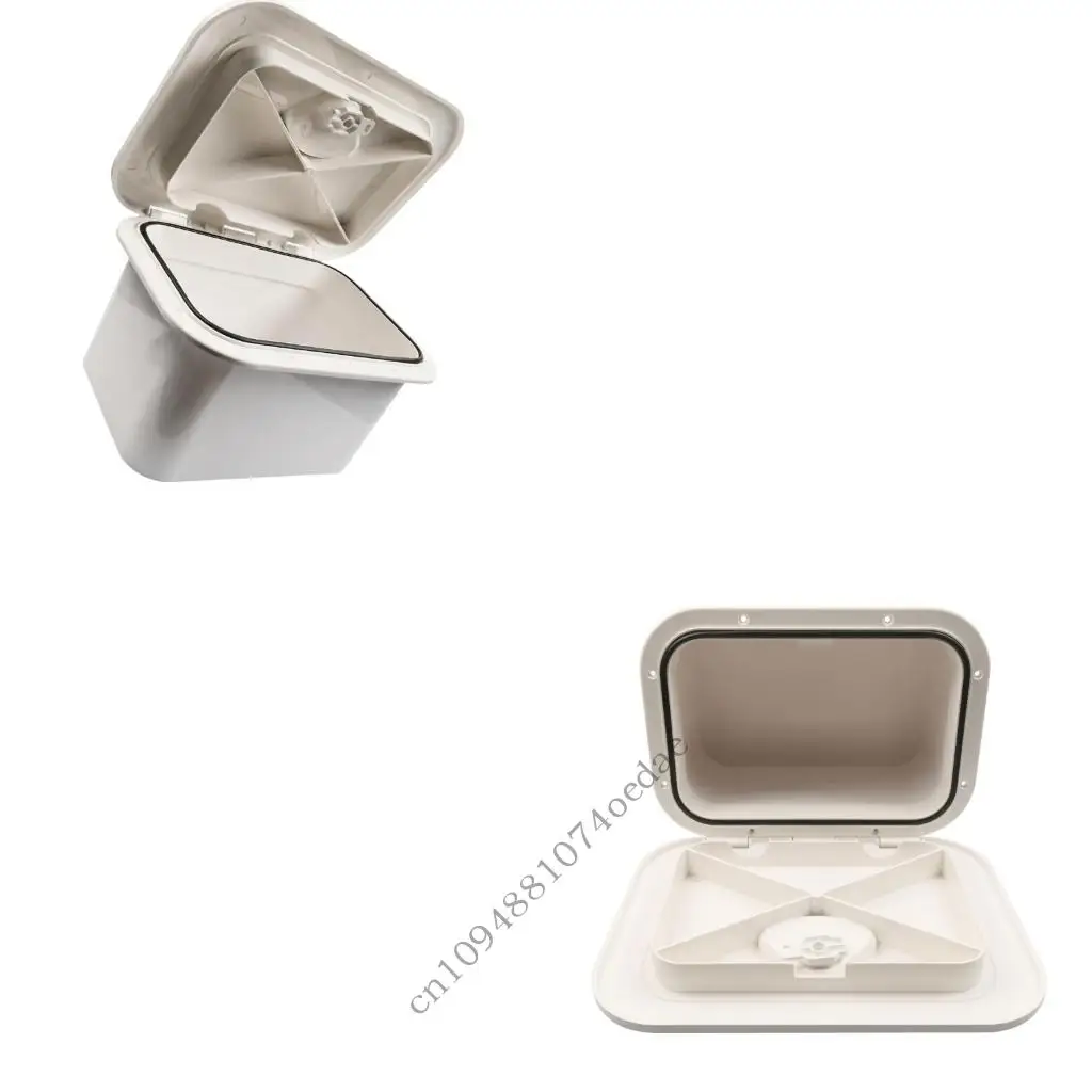 Marine Storage Compartment with Flush Mount Form for Boat Gear 