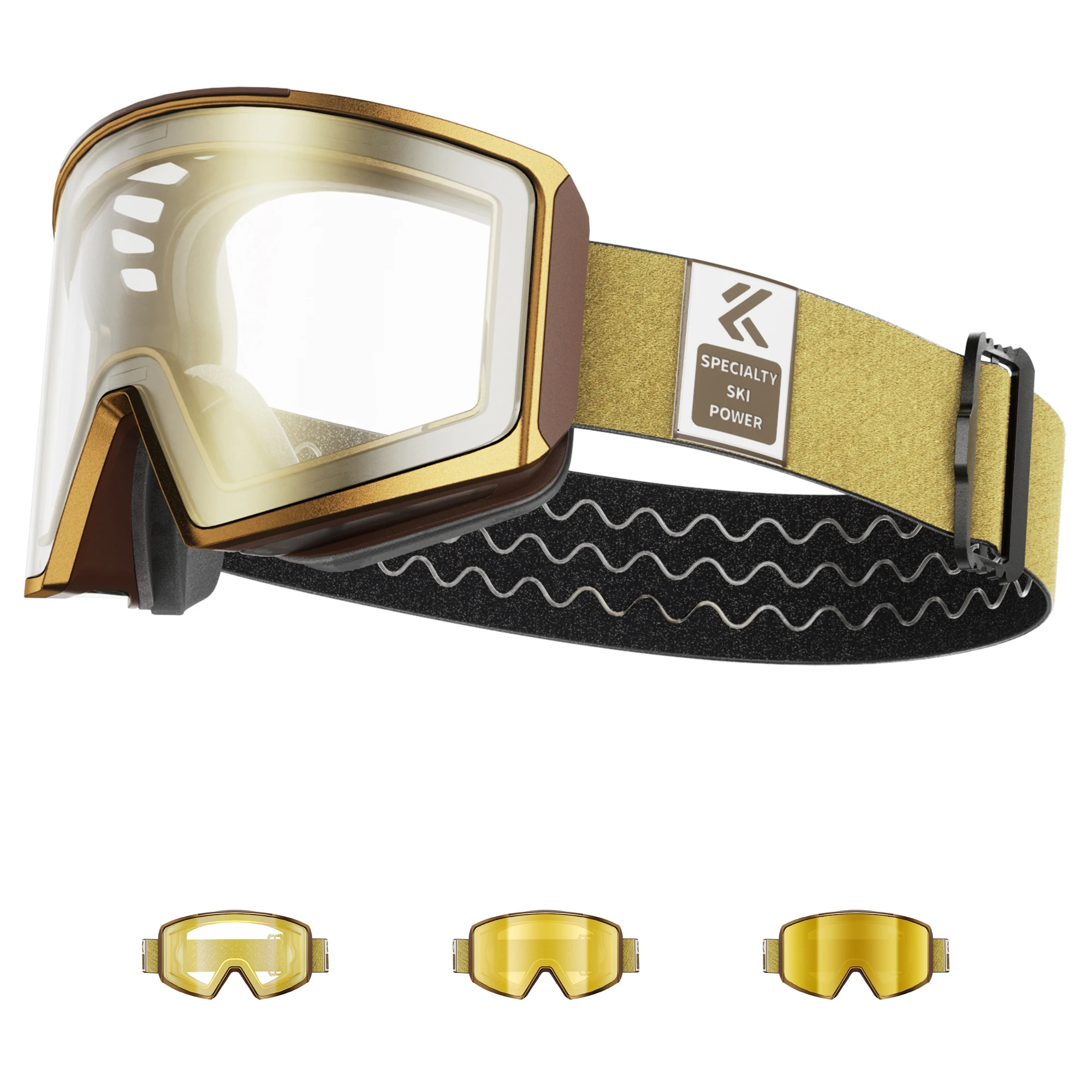 Kapvoe Photochromic Ski Goggle Snow Anti-Fog Sunglasses Snowboard Mask for Men Women Eyewear Kit UV400 Glasses Snowmobile Winter