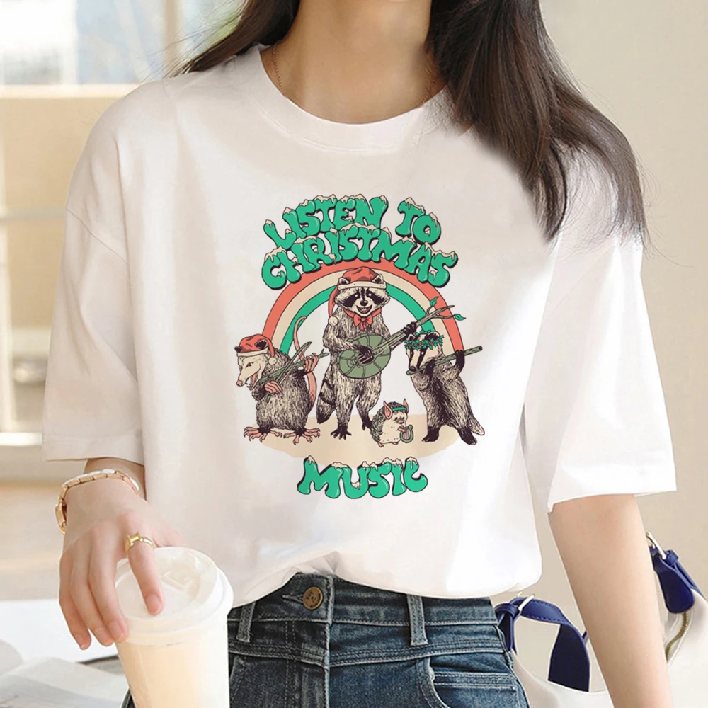 Straßen katzen T-Shirt Frauen Streetwear Harajuku Manga T-Shirt Mädchen 2000s Y2k Kleidung