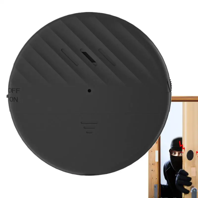 For C100 Home Security Alarm Thin Window Vibration Alarm Easy Installation Home Security System Alarm For Doors Safes Walls