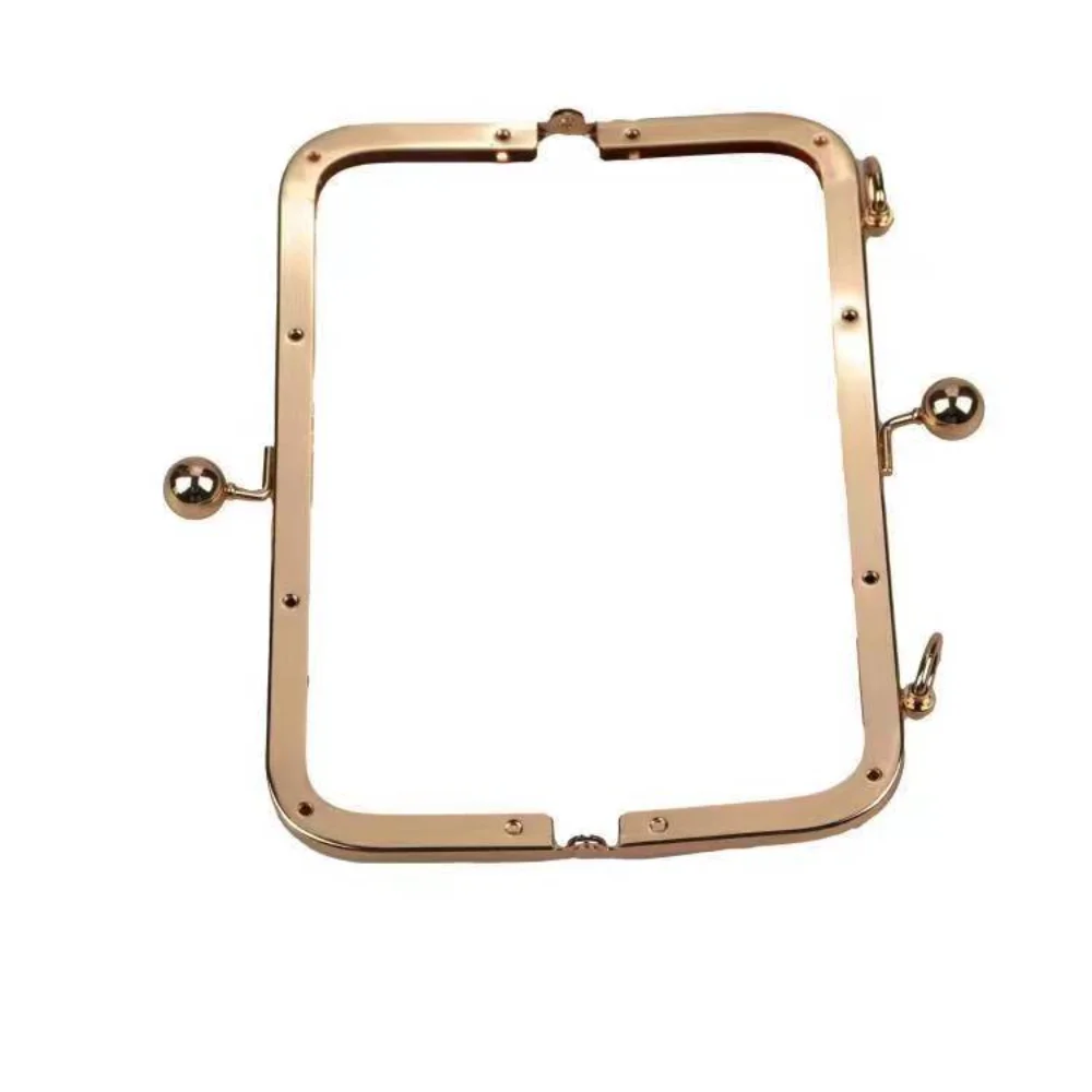 Large Size Purse Frame High-Quality Metal Bead Head Kiss Clasp Stylish Metal Frame for Crafting