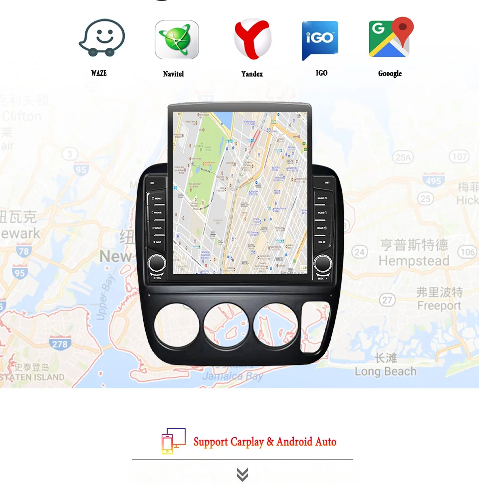 Autoradio de 9,7 pulgadas para Honda CR-V CRV 1995 - 2001 navegación GPS sistema inteligente de coche Carplay Android Auto Video reproductor de música