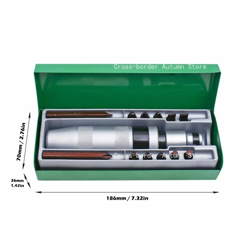 13PCS Reversible Impact Screwdriver Set Manual Driver for Rusted Bolts & Fasteners