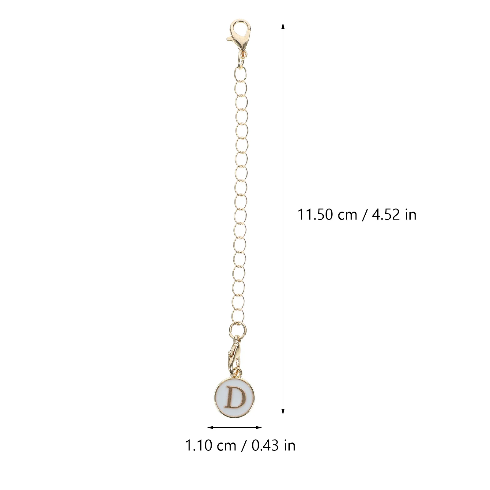 

Water Cup Keychain Ornaments Miss Letter Identification Charm Alloy Women Initial Keychains for