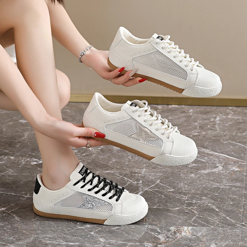 

Countryside Walking Men Mesh Casual Shoes Breathable Vent Structure Adapt Various Roads Running Shoes