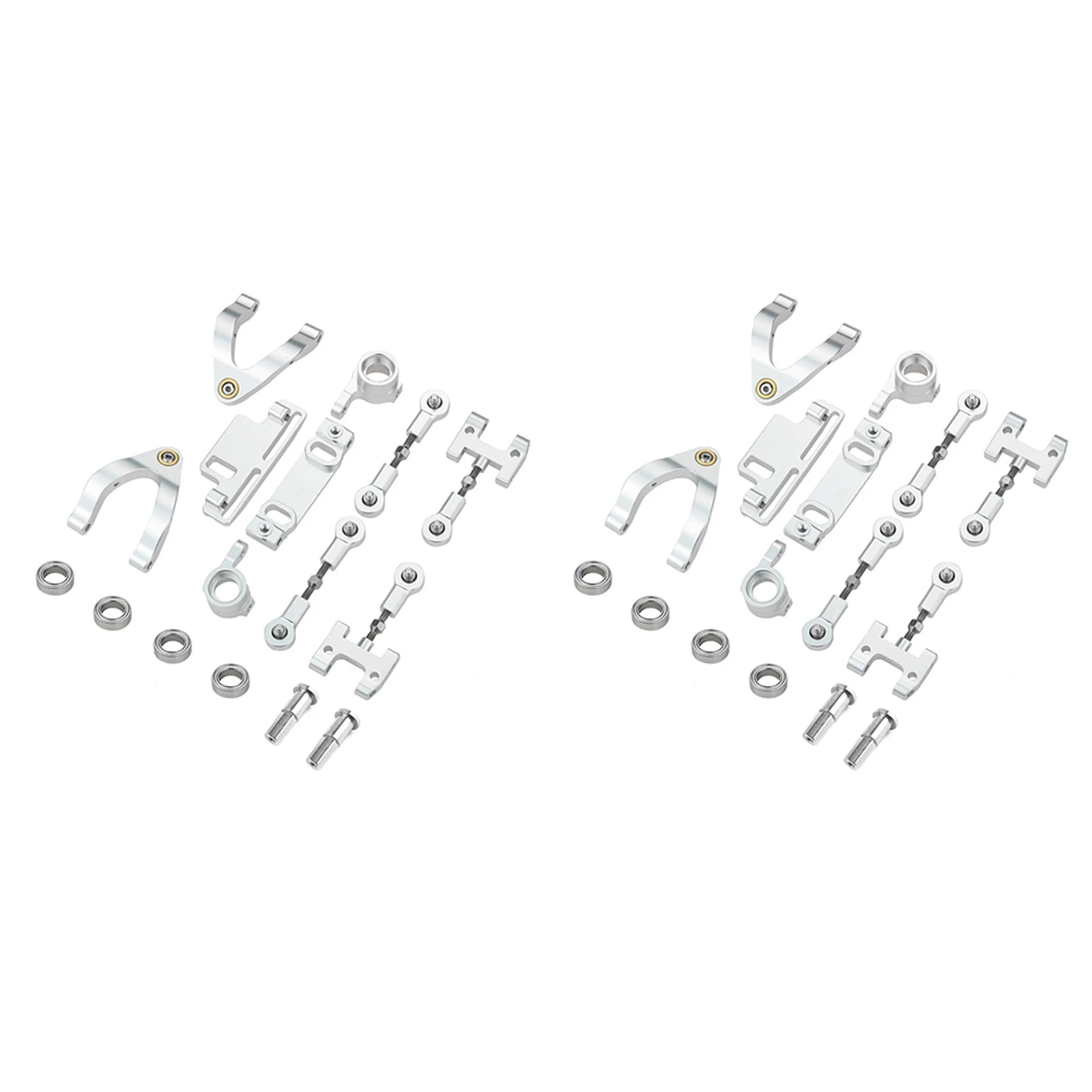 

JY-2X Металлическая чашка рулевого управления, верхний нижний поворотный рычаг, сиденье, слайдер, поворотный блок для WPL D12 1/10, детали для обновления радиоуправляемого автомобиля, 2