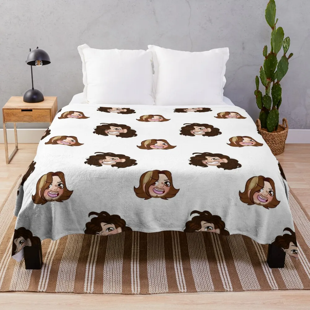 Game grumps! Throw Blanket Bed Fashionable Weighted Blankets