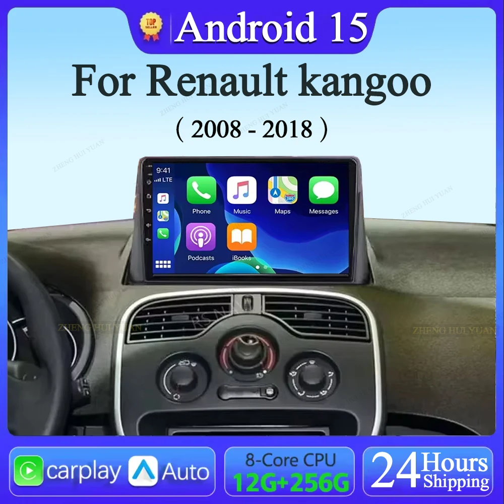 Android 15 Carplay Auto For Renault kangoo 2008 2009 2010 2011 Android 15 Carplay Auto For Renault kangoo 2008 2009 2010 2011