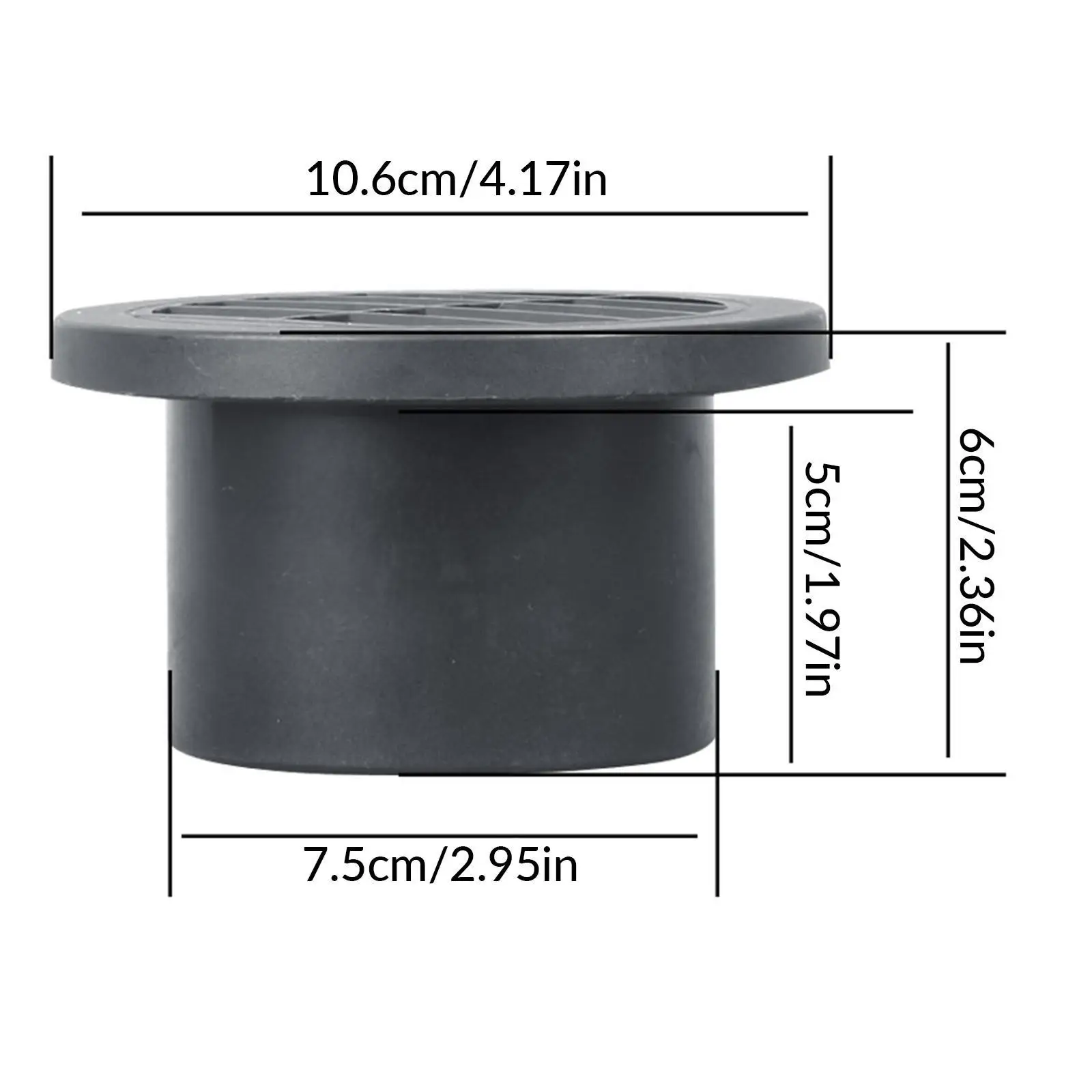 Uscita aria riscaldatore per auto Uscita presa d'aria calda 75mm e 90mm Tubo per canalizzazione aria Condotto per riscaldatore di parcheggio automatico per auto Sostituisci per Webasto