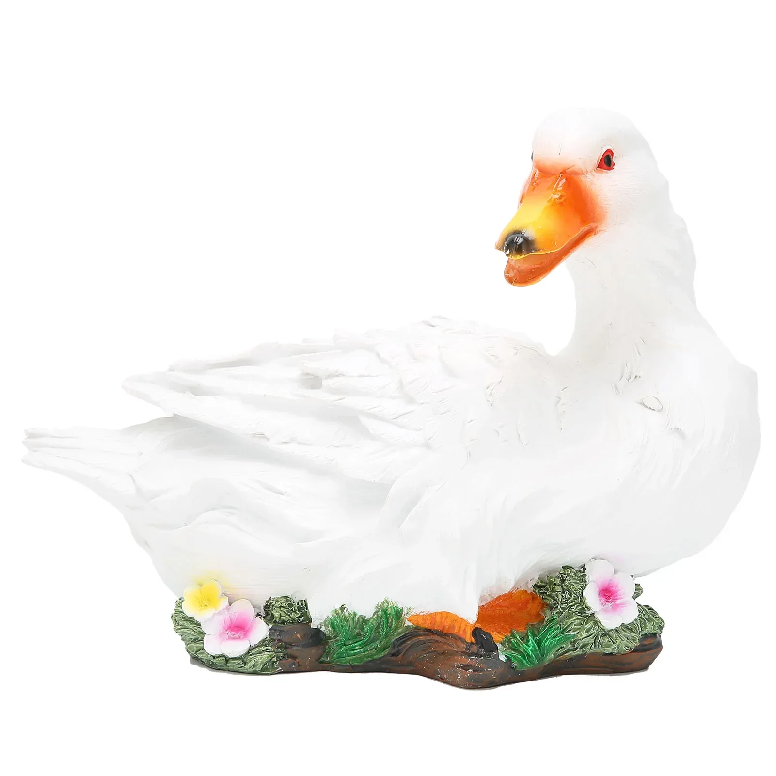 

1Pc Duck Garden Decorative Sculpture, Patio Ornament, Resin Duck Statue, Outdoor Decoration, Yard Art