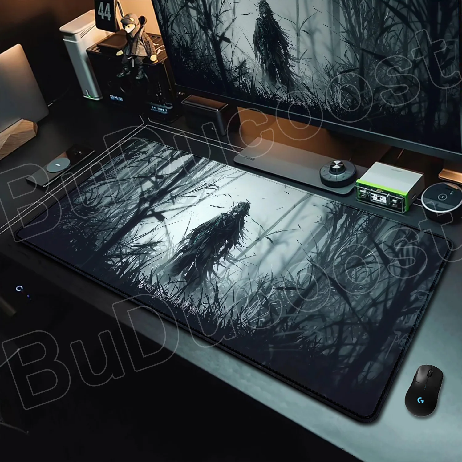 

Hot Wuthering Waves Qiuyuan Mouse Pad XXL Gaming Computer Gamer PC 400x900mm Keyboard Desk Mat Non-Slip Rubber Laptop Mouse Pads