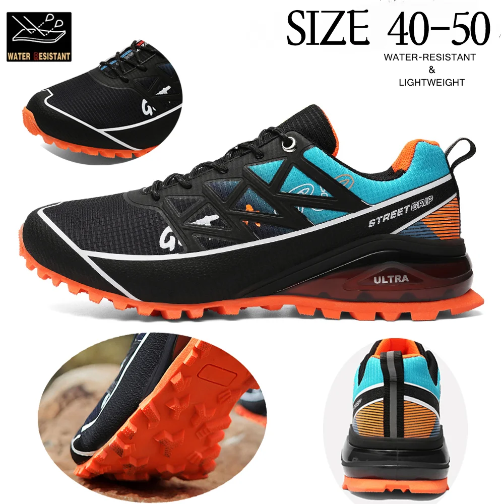 

Men Trail Running Sneakers Casual Shoes for Men Outdoor Non-Slip Hiking Shoes Lightweight Walking Casual Shoes Size 40-50 ﻿