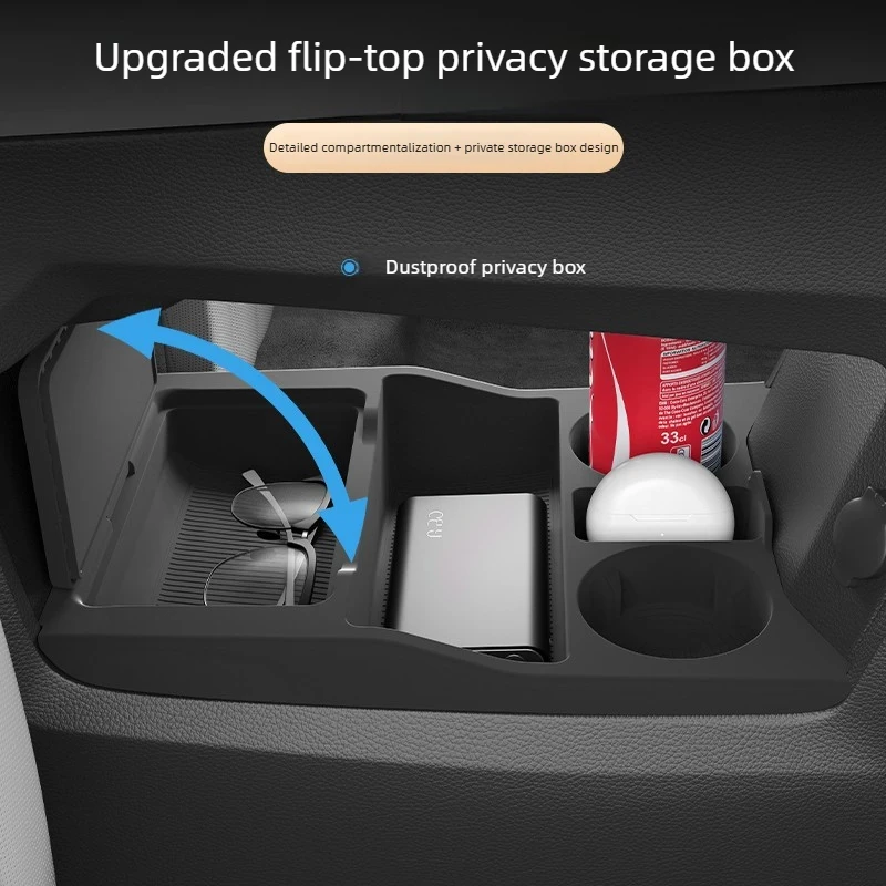 For Chery Tiggo 9 CSH PHEV 2025 2026 Central Control Lower Storage Box Interior Organizer Car Modification Accessories