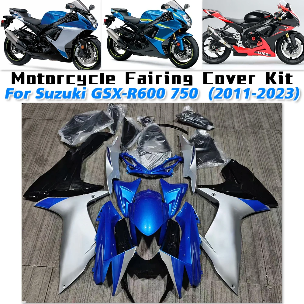 For GSX-R600 750 L1 L2 L5 L8 2011-2023 Motorcycle Fairing Cover Kits Fit on GSX R750 R600 2011 2015 2018 2023 Motorcycle Fairing