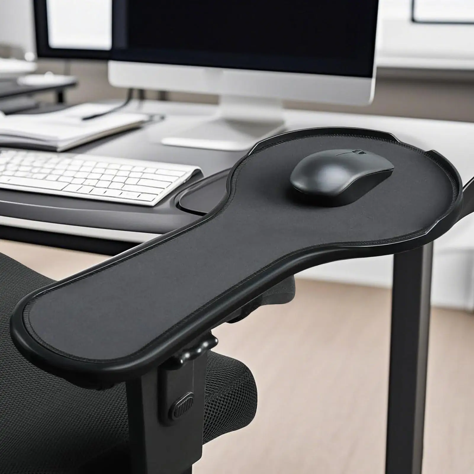 

Desk Arm Rest Pad Computer Arm Support Pad Anti-Slip Adjustable Chair Attachment Extension Elbow Mat For Offices Apartment